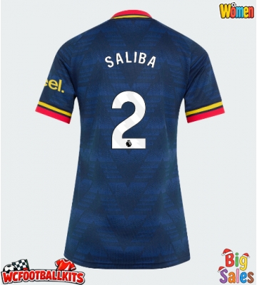 Arsenal William Saliba #2 Replica Away Stadium Shirt for Women 2026-27 Short Sleeve